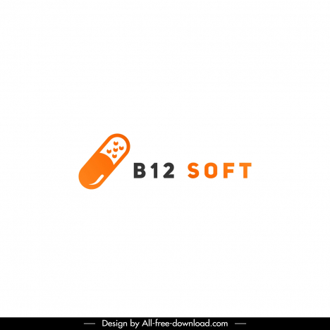 b12 soft capsule logo flat classic