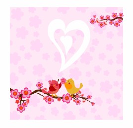 Birds in love