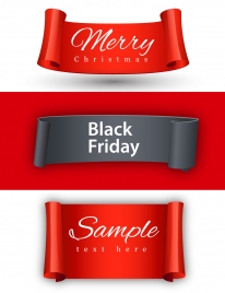 black friday banner design on christmas background