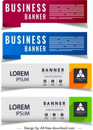 business banner templates modern horizontal design