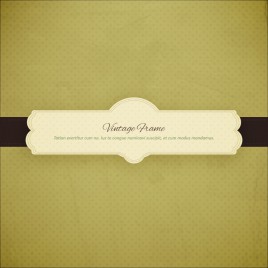frame message design template