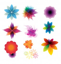 Retro Floral Ornaments