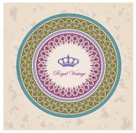 royal vintage round decoration